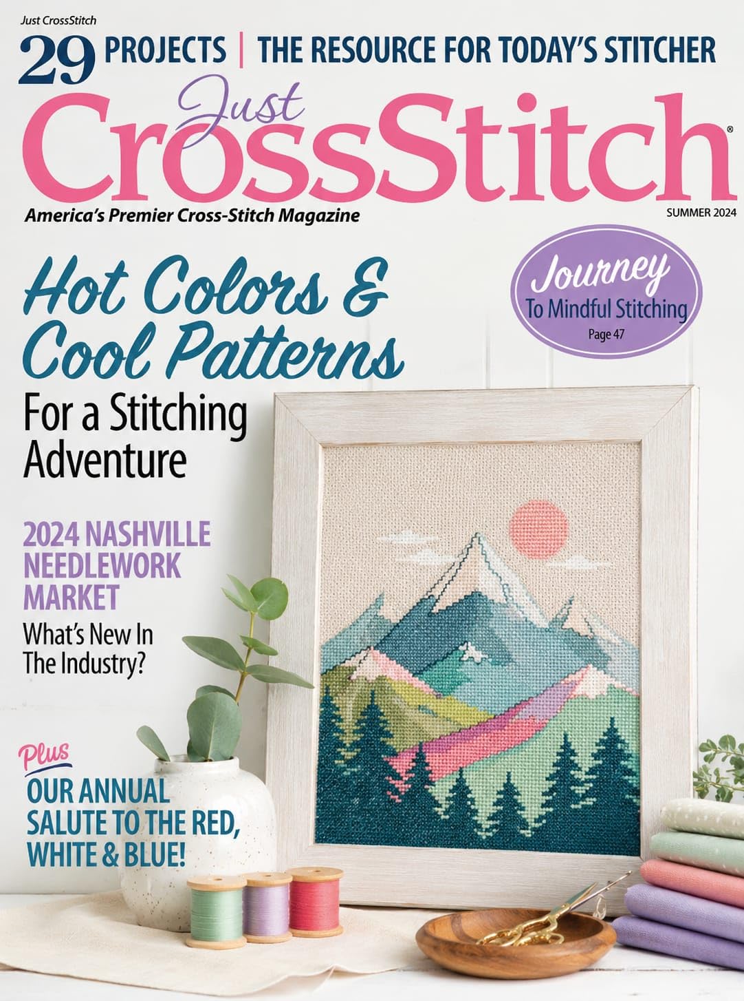 Cross Stitch Pattern Collection Featuring Colorful Mountain Landscapes (2026)
