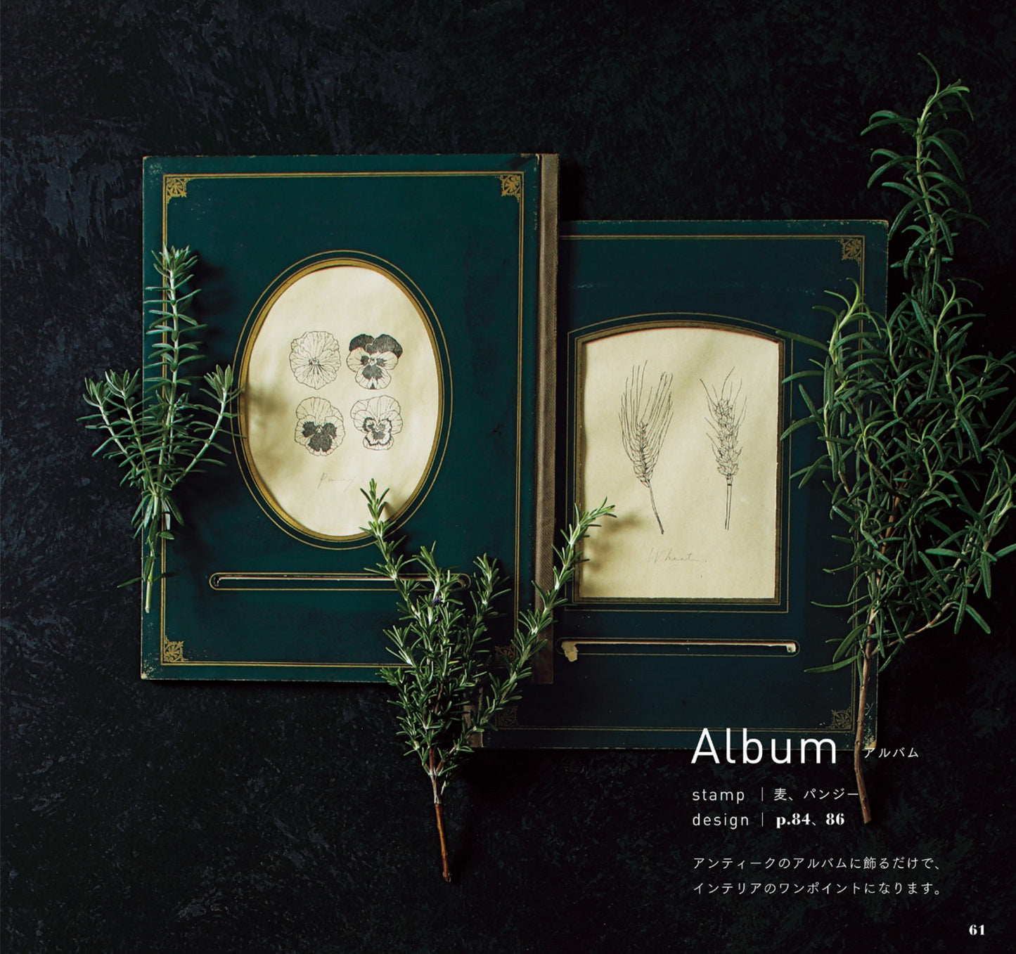 Handmade Seal Plant Illustrations Pattern Collection (Kato Eriko)