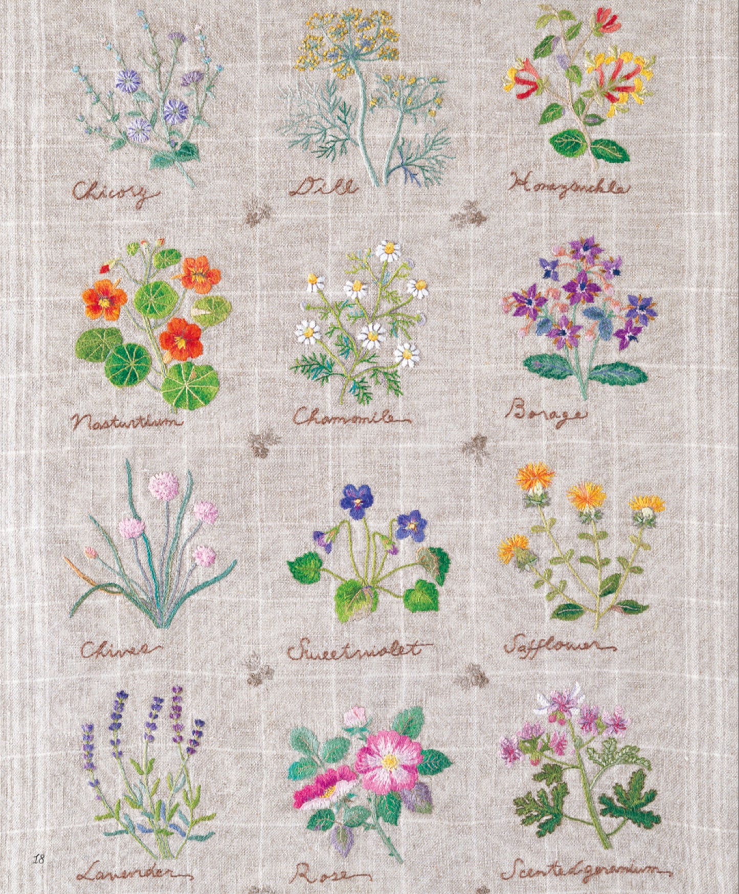 Herb Embroidery on Linen Vol.01 (Sadako Totsuka) (2025)