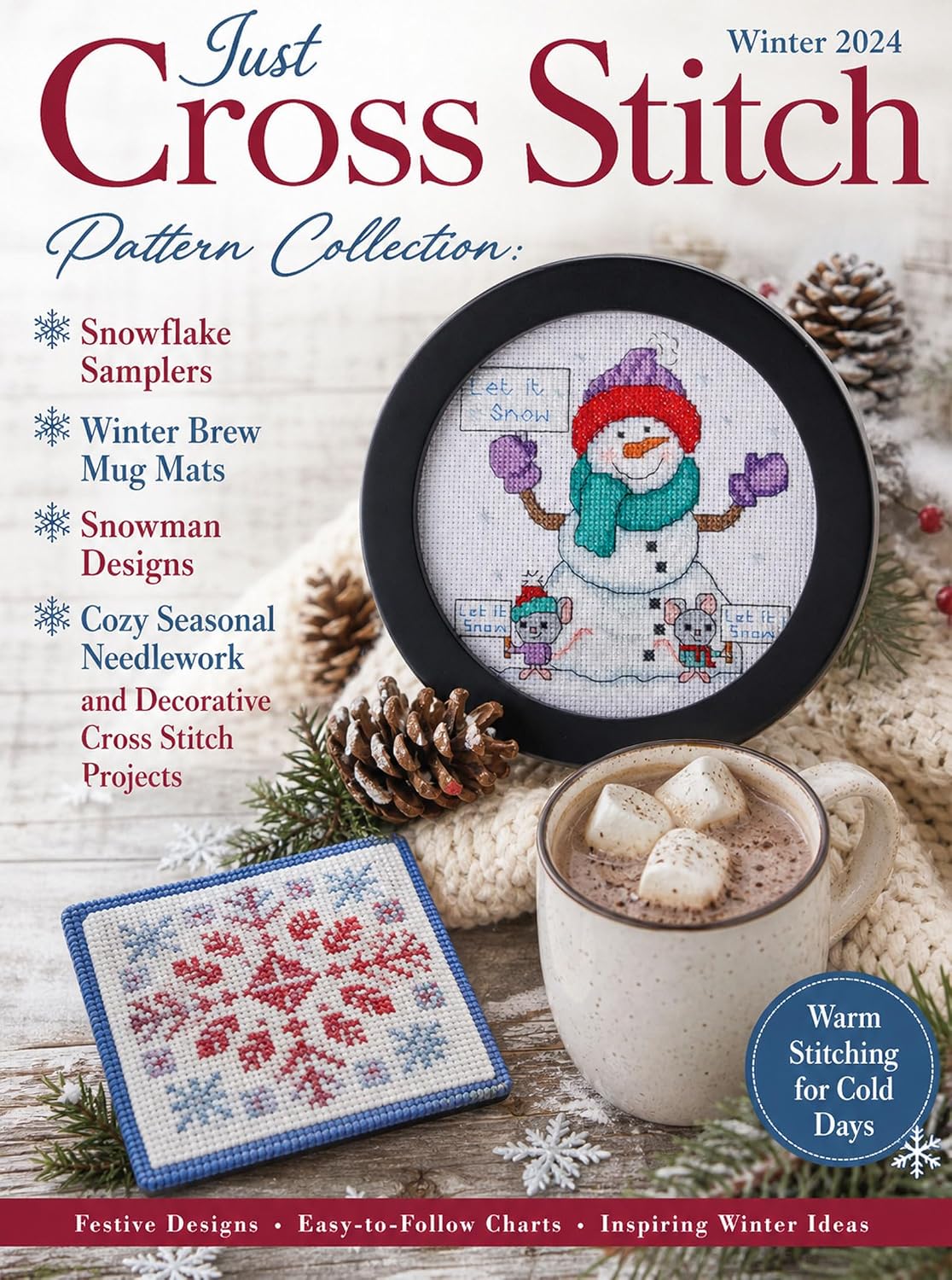 Just Cross Stitch Winter 2024 Pattern Collection