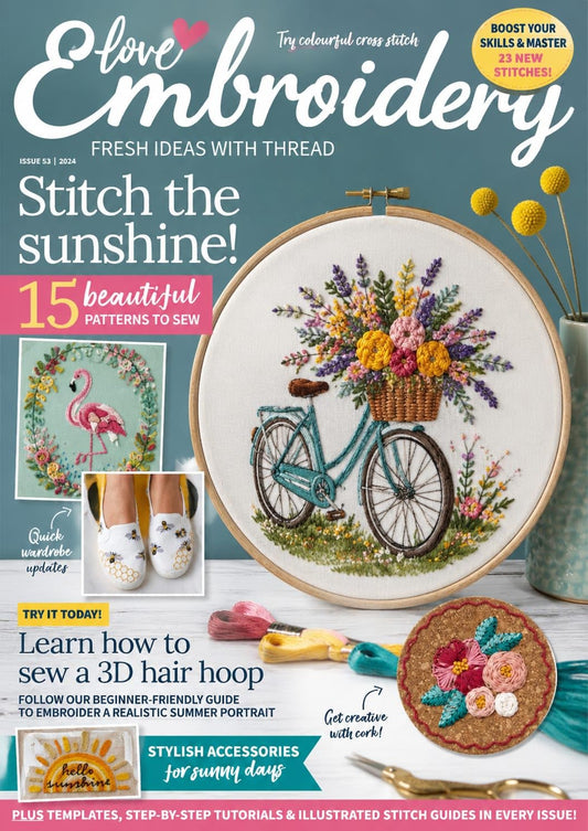 Love Embroidery - Floral Stitch Design, Colorful Handmade Accessories