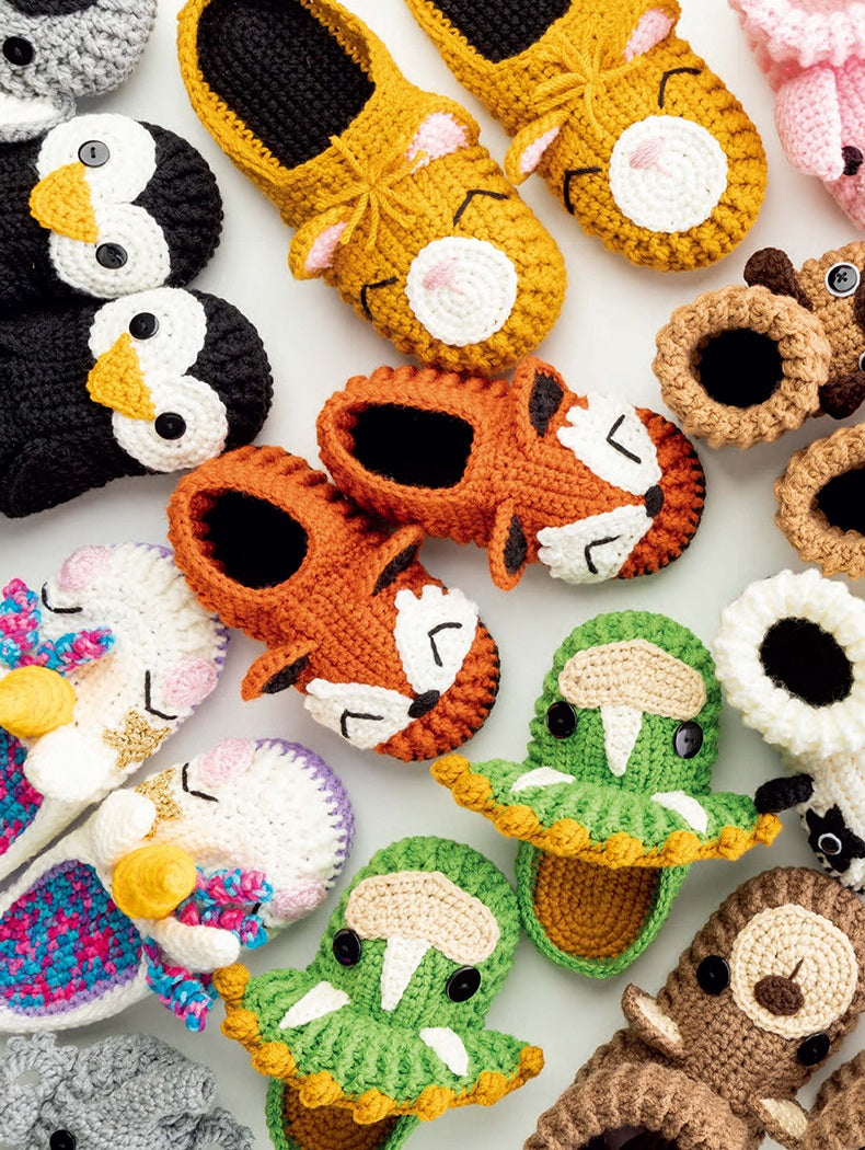 60 Simple Crochet Animal-Shaped Indoor Shoes (Chinese)