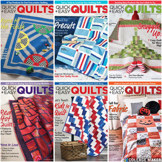 Quick+Easy Quilts (2023) Full Year Collection (6 Issues)