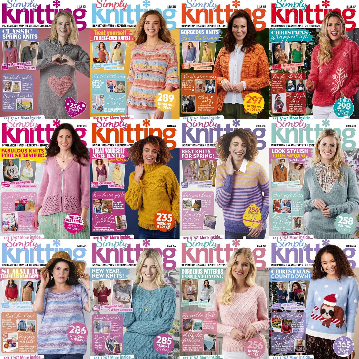 Simply Knitting (2021) Full Year Collection (12 Issues)