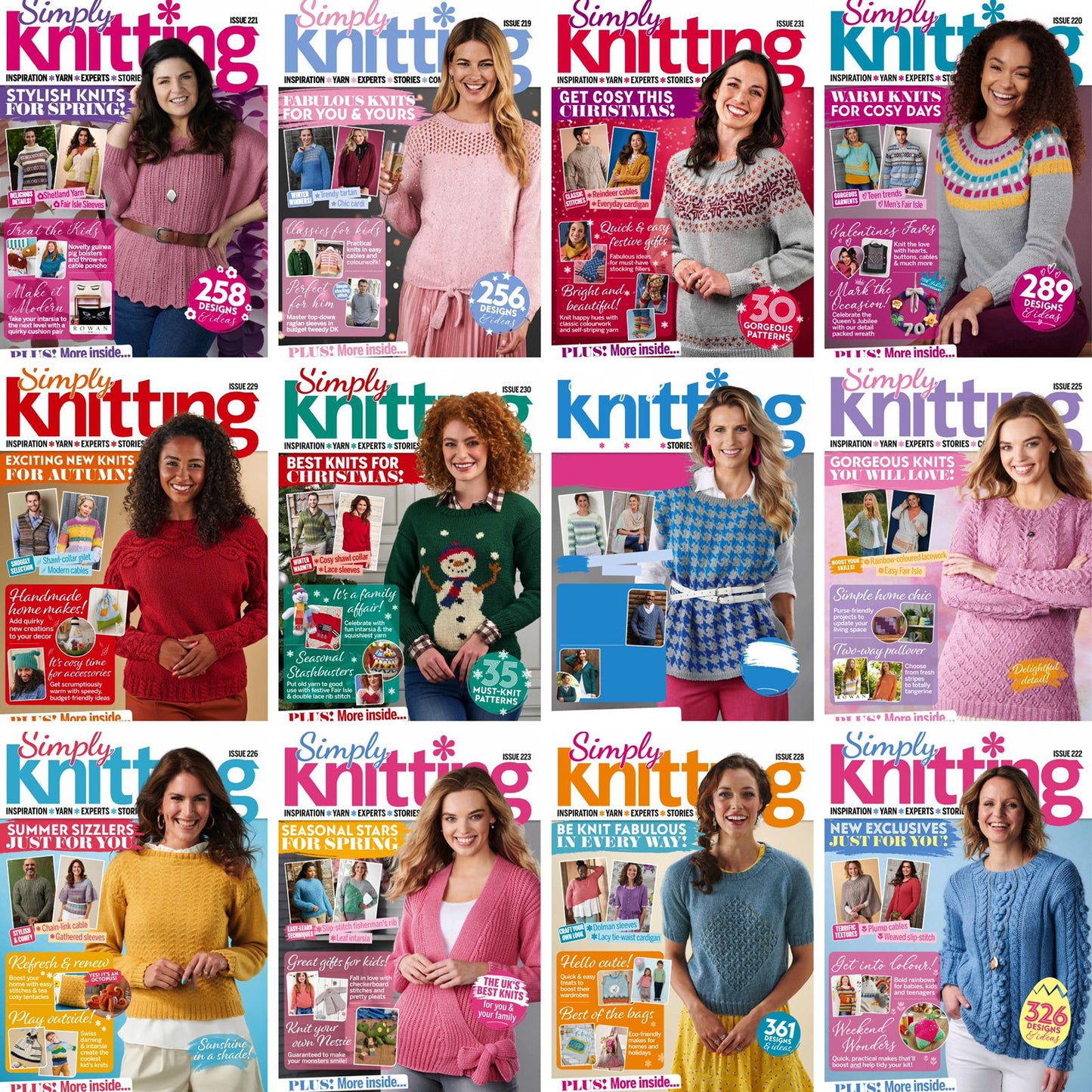 Simply Knitting (2022) Full Year Collection (12 Issues)