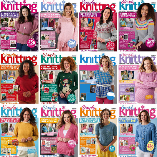 Simply Knitting (2022) Full Year Collection (12 Issues)