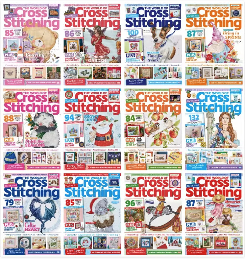 The World of Cross Stitching - Full Year 2025 Collection (13 Issues)