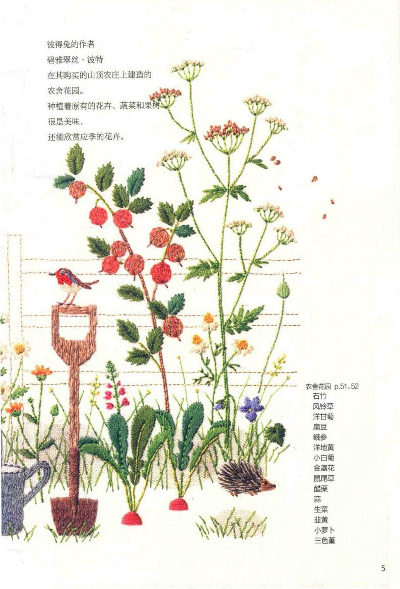 Travel Notes on Embroidery (A Visit to Peter Rabbits Hometown) (Kazuko Aoki)