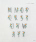 Letter Embroidery - Hiragana, Numbers, Alphabets (Anna Kawabata) (2021)