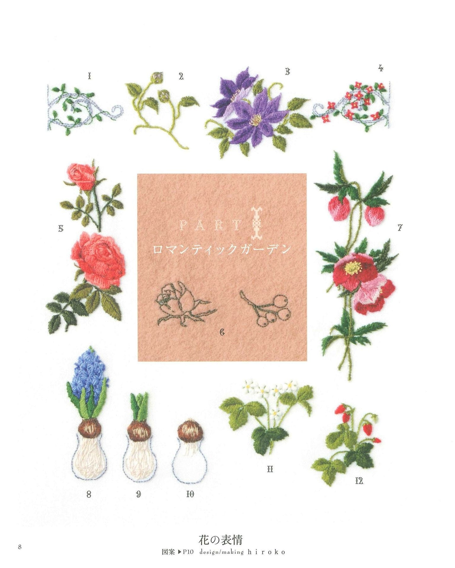 Best Selection! Request Version Flower & Botanical Stitch Embroidery 580