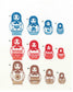 Cute and Warm Matryoshka Embroidery 350