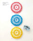 Cute Colorful Circle & Square Flower Crochet Cushion Patterns