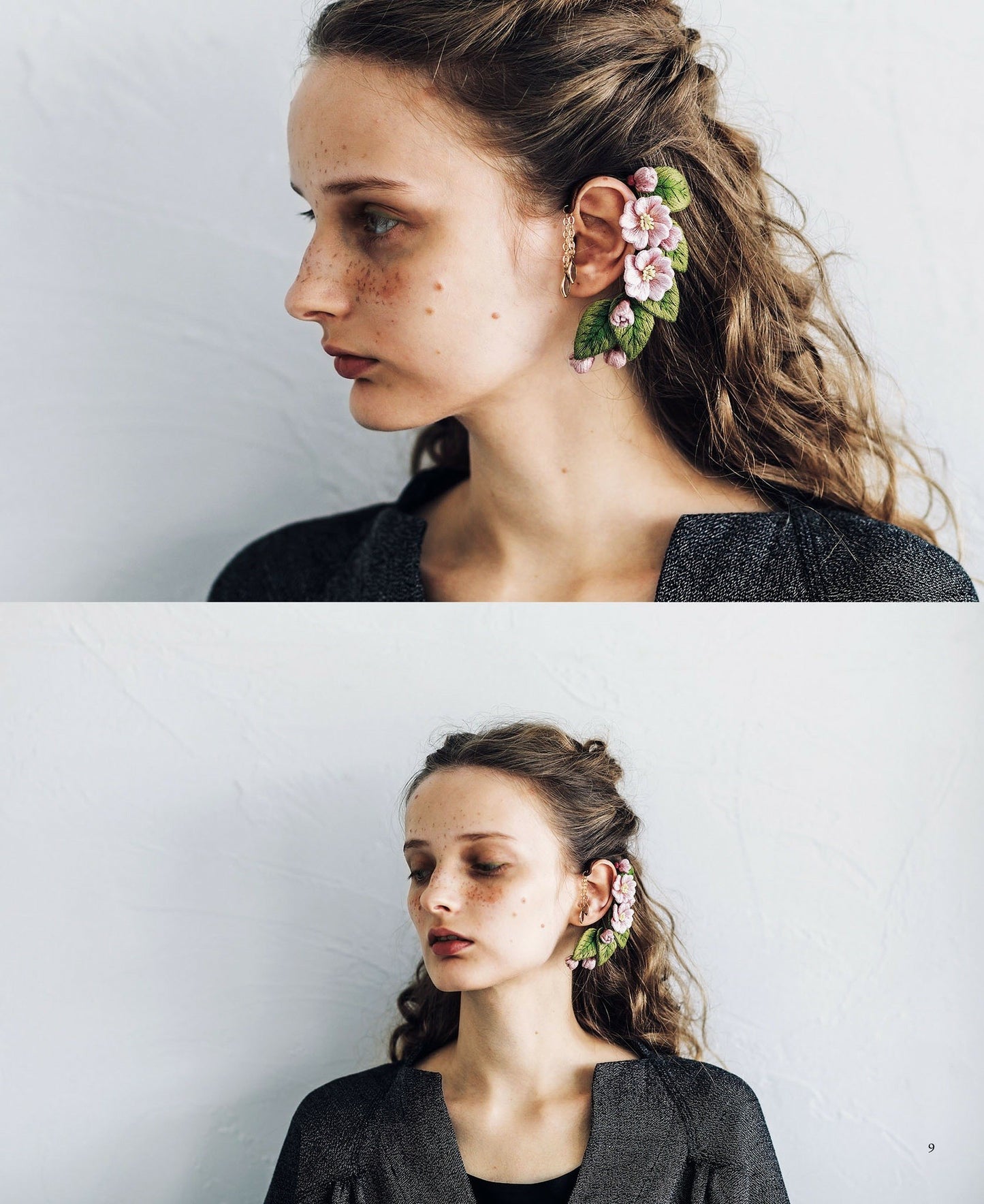 12-Month Flower Accessories Made With Three-Dimensional Embroidery