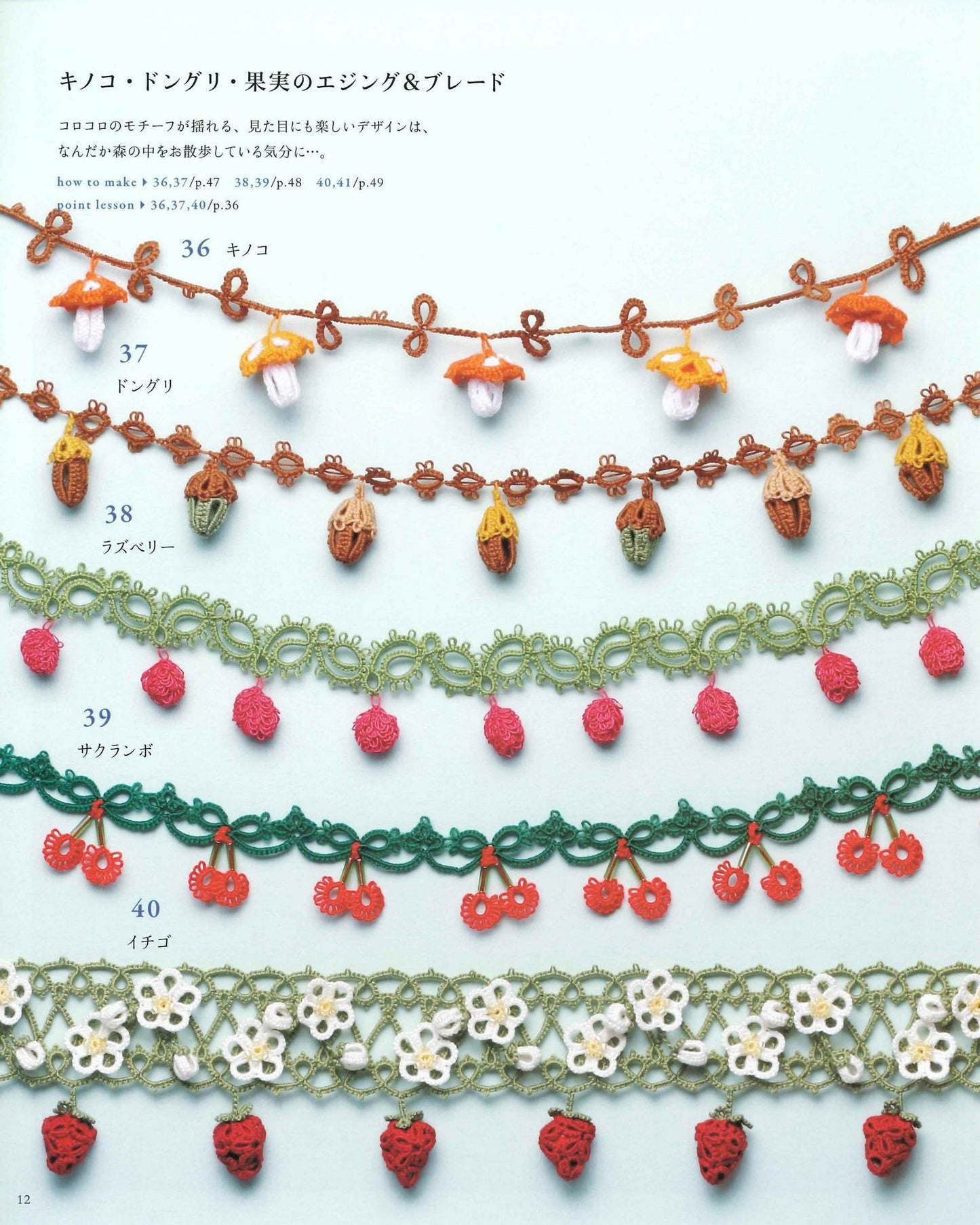 Select Collection Tatting Lace Accessories Corsage, Necklace, Blade (applemints)