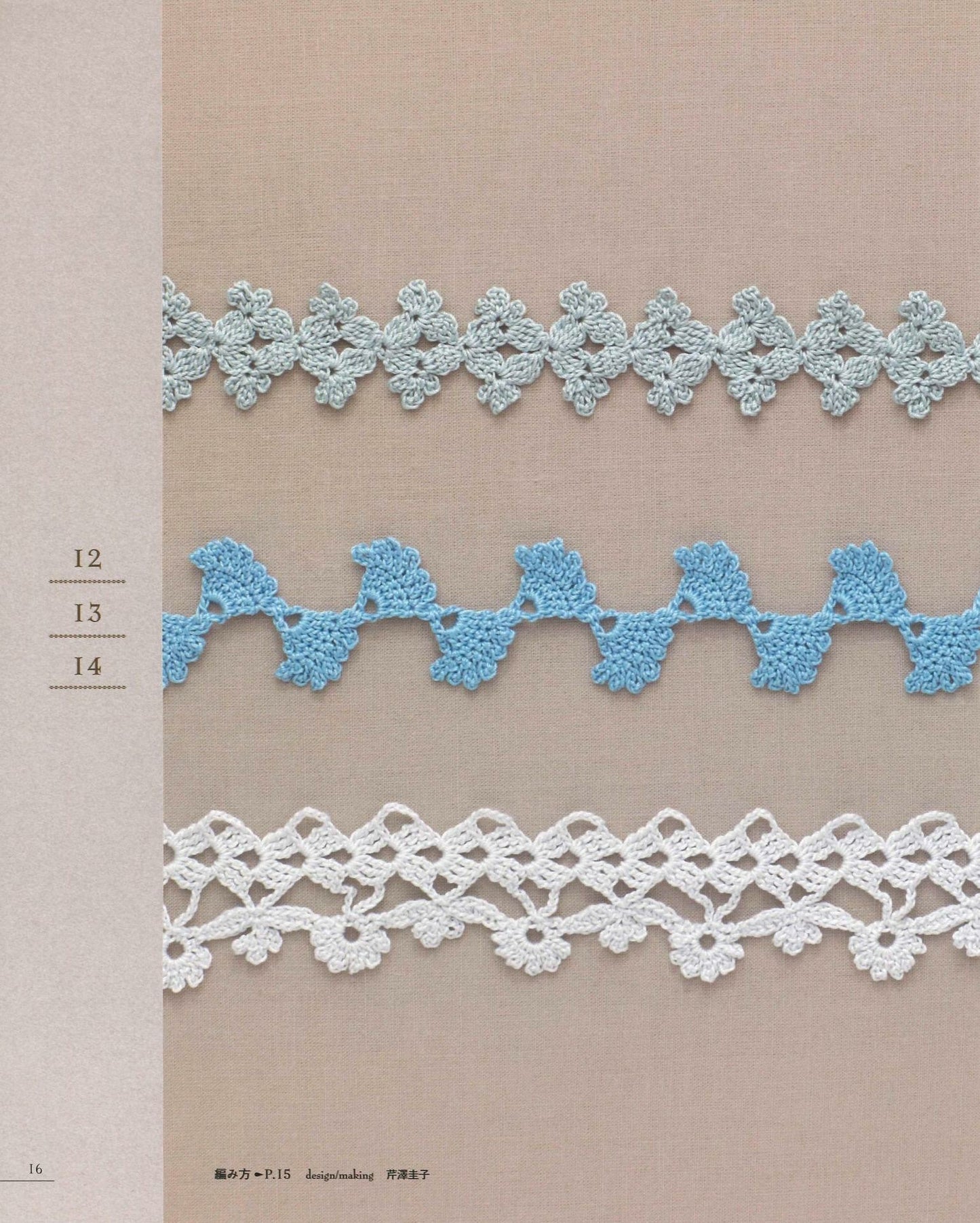 First Lace Knitting - Flower Edging & Braid 100