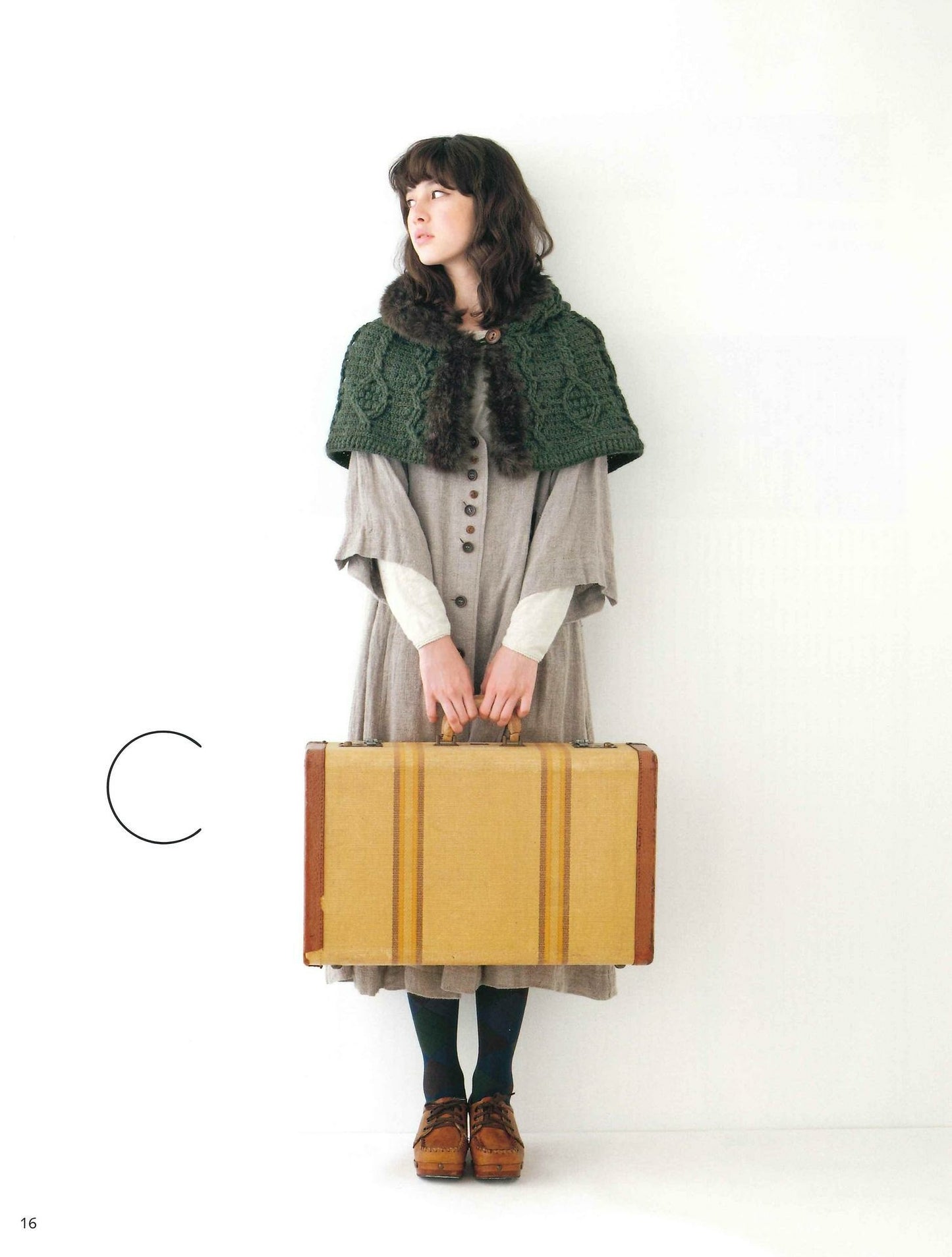 Hooded Poncho & Cape Knitted With a Crochet (applemints)