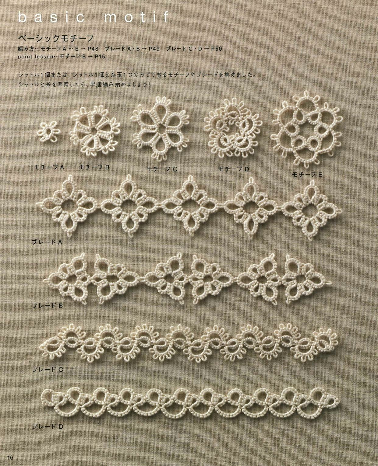 Easy to Understand from the Basics of Lace - Tatting Lace (applemints)
