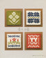 Knitted Motif Best Pattern 130 Flower, British, Nordic (applemints)