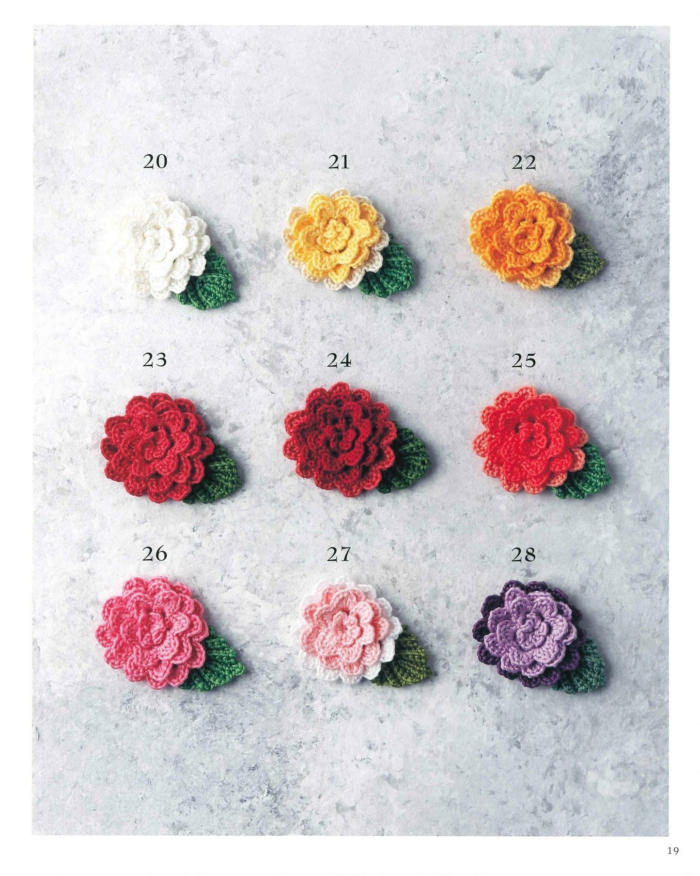 Knitting with Embroidery Thread Flower Crochet