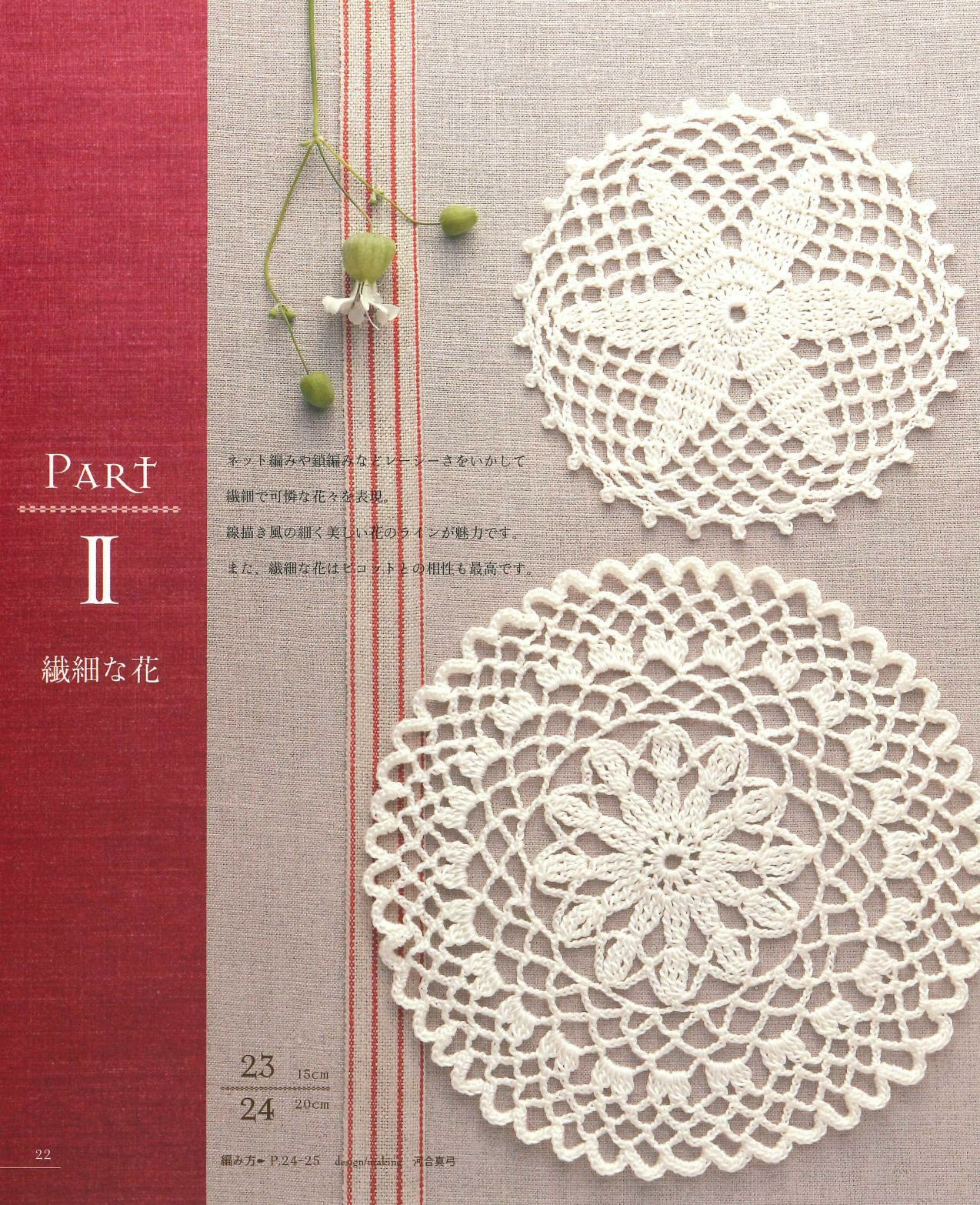 First Lace Knitting Flower Lace Pattern 100