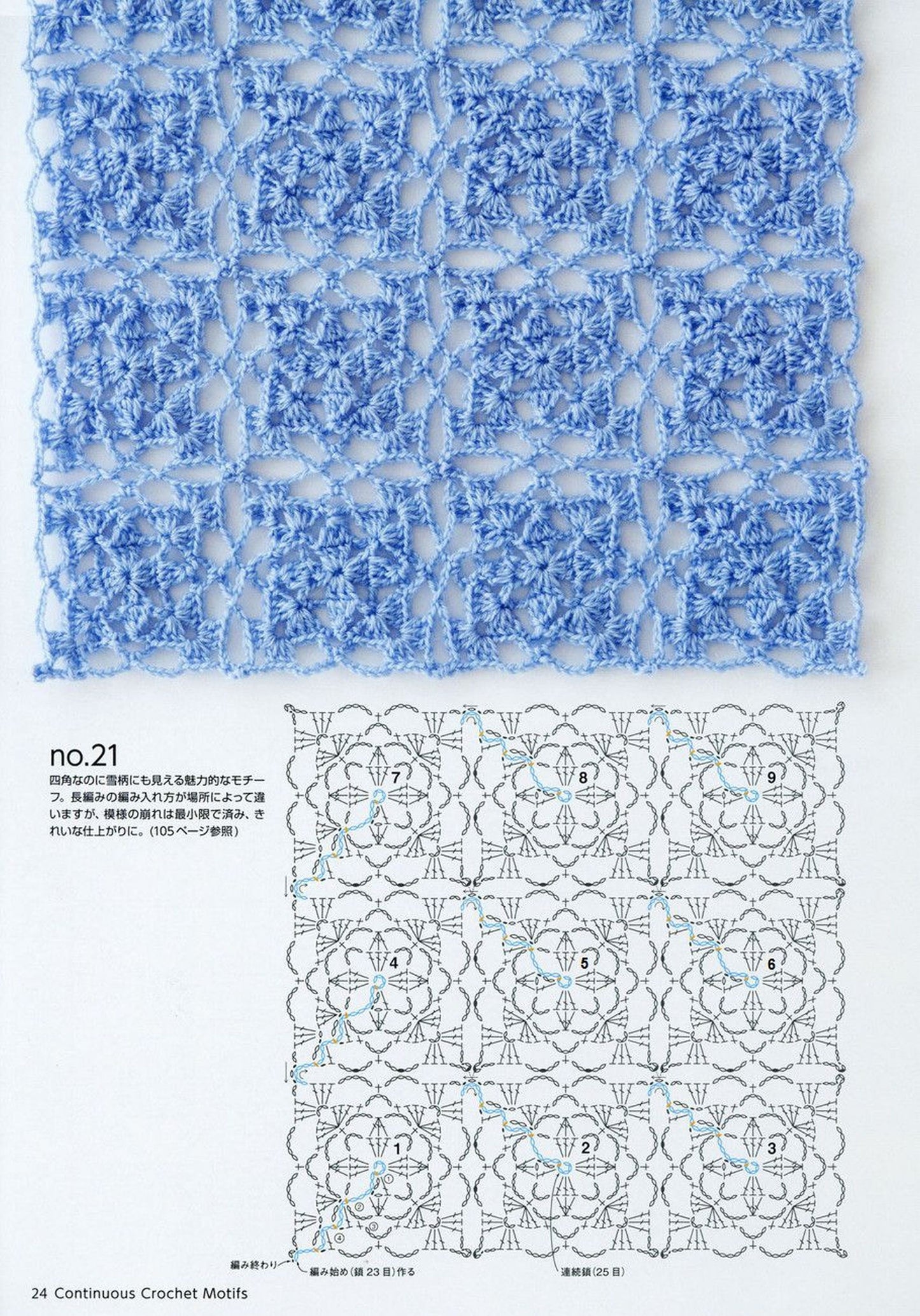 Continuous Crochet Motifs