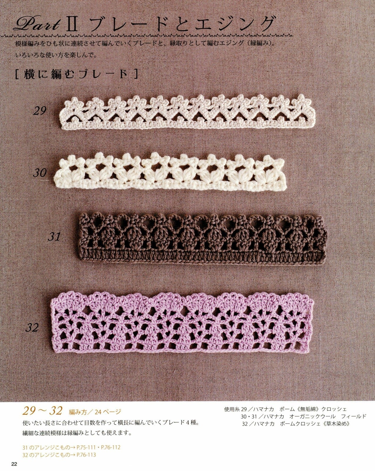 Crochet Motifs, Braids, Edgings, Patterns (Lady Boutique Series No.3496)