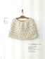 Hooded Poncho & Cape Knitted With a Crochet (applemints)