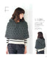 Hooded Poncho & Cape Knitted With a Crochet (applemints)