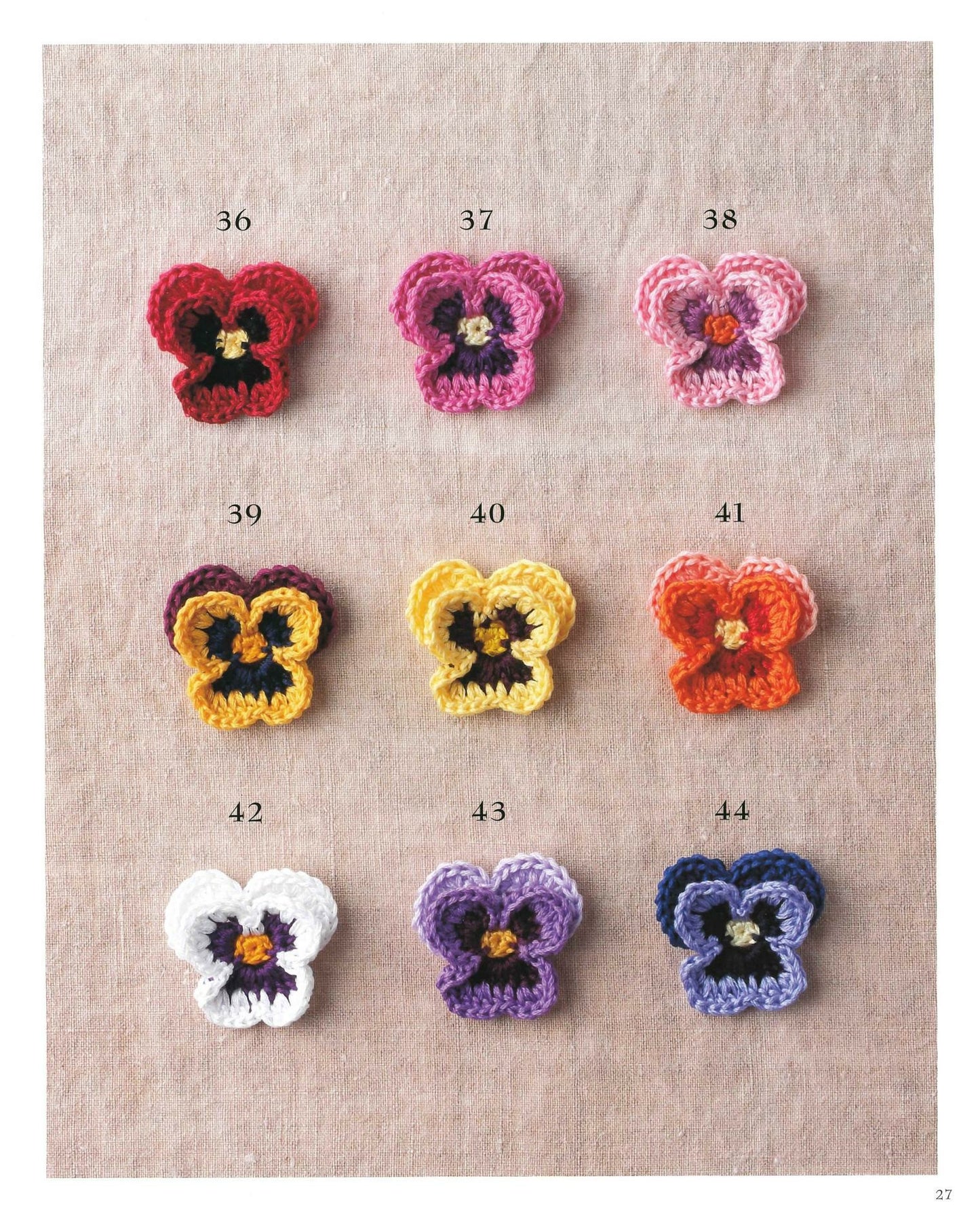 Knitting with Embroidery Thread Flower Crochet