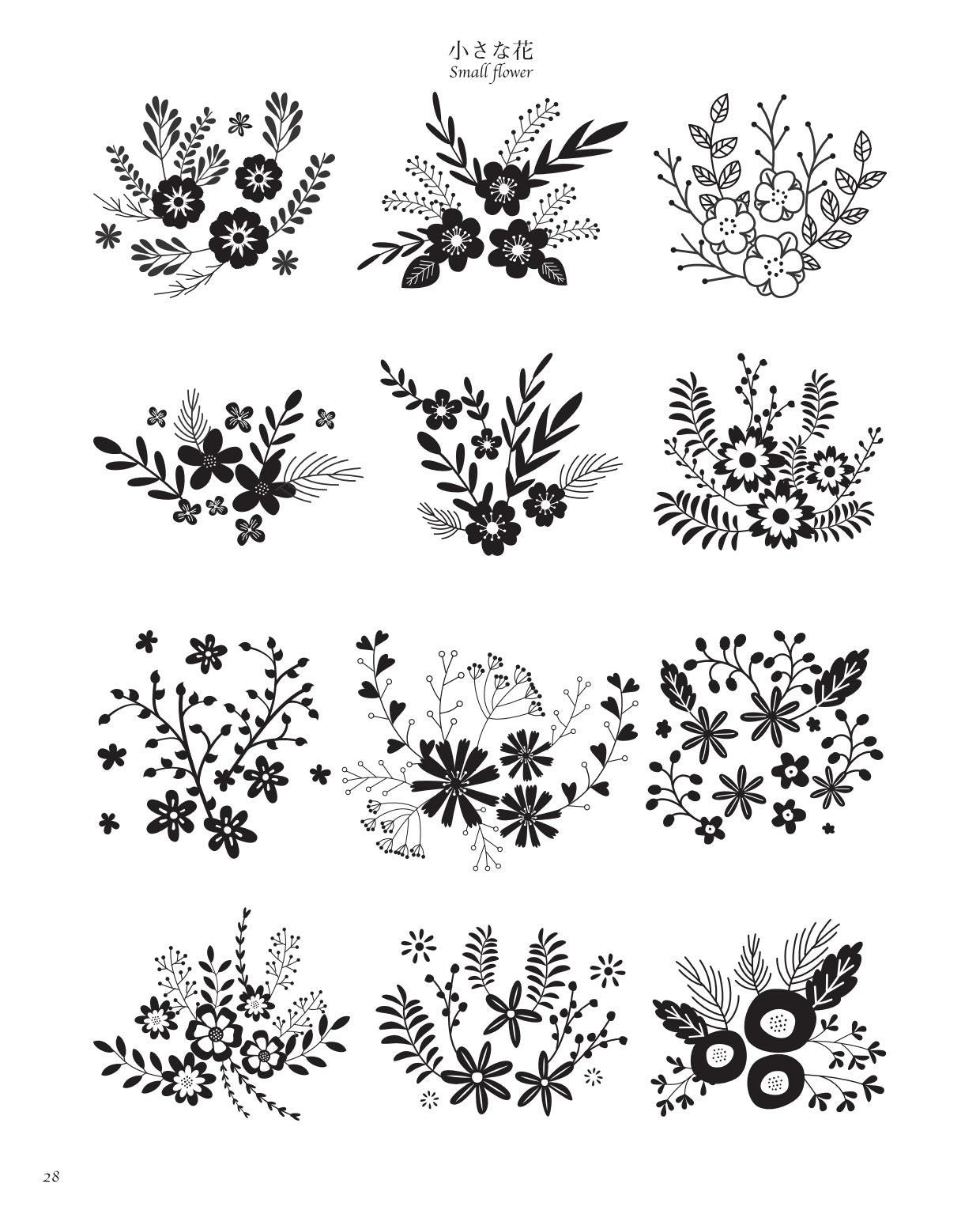 Botanical Design Collection of Flowers and Forests