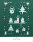 Cute Cross-Stitch Christmas Pattern 250