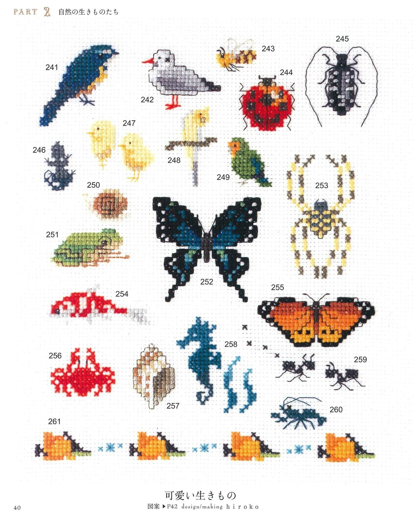 First Embroidery One Point Cross Stitch Pattern 500 + 100