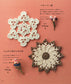 Cute Lace Knitting, A Small Doily in a Flower Garden