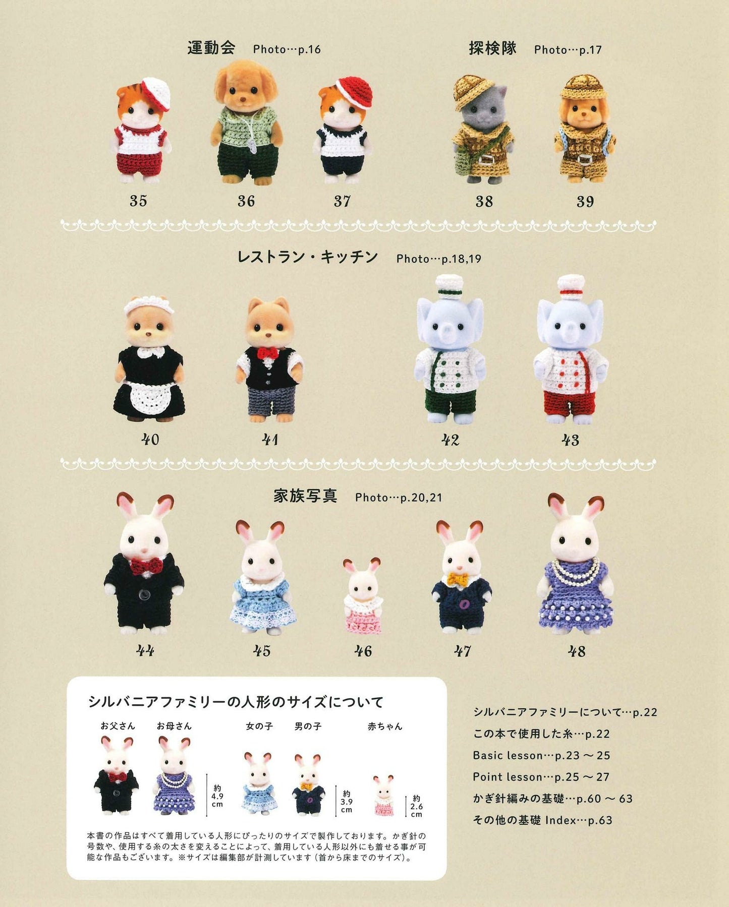 Sylvanian Families Crochet Clothes