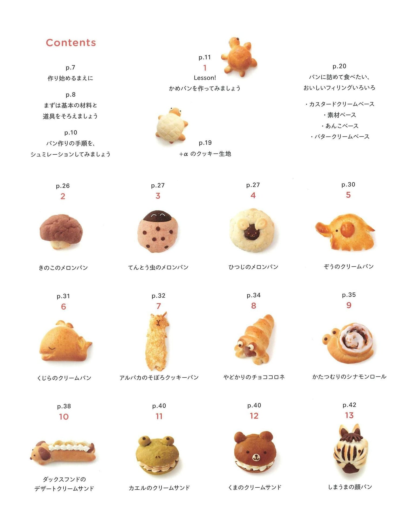 Everyone Loves Animals and Fruits Sweet Buns