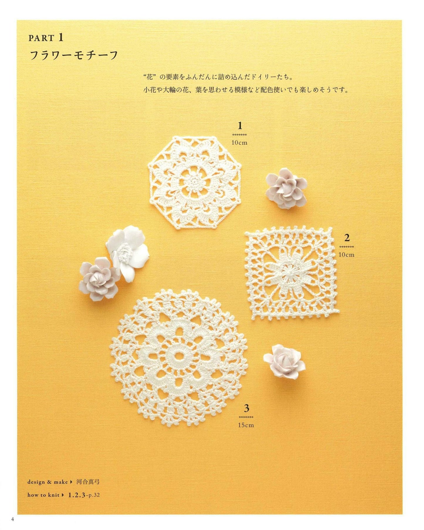 Cute Doily Pattern Flower Heart Fruit Animal