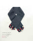 Select Collection Hand-Knitted Scarf Check, Diamond Pattern, Stripe