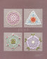 Select Collection Lace Doily Rose, Pineapply, Crystal of Snow