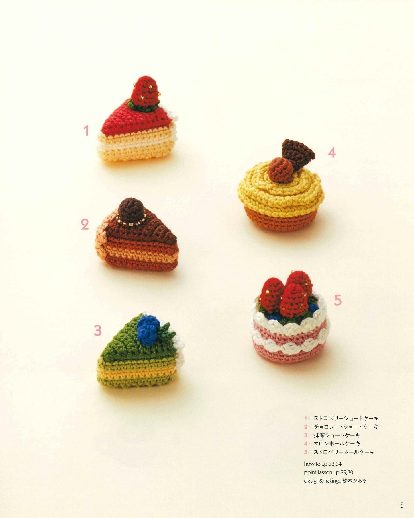 Knitting with Embroidery Thread Miniature Sweets & Food