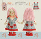 Felt Dress-Up Doll Nuinui-chan