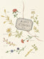 Botanical Embroidery that Entrusts the Language of Flowers to 100 Flowers and Gives Words